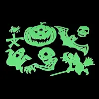 Sticker fosforescent Glow Monster, 8 figurine, ABS