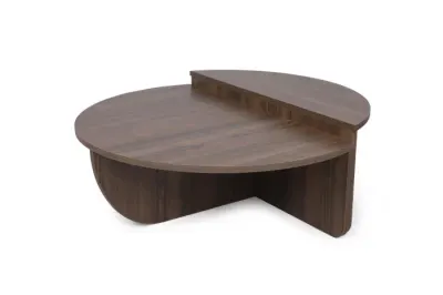 Set 2 masute de cafea PODIUM, nuc, 90x60x30 cm