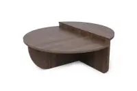 Set 2 masute de cafea PODIUM, nuc, 90x60x30 cm