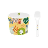 Set porțelan bol cu linguriță IceCream kiwi