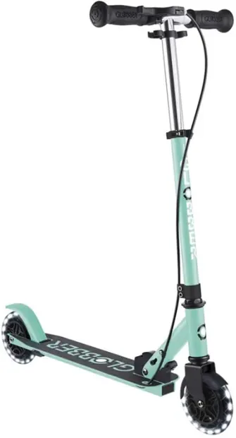 Trotinetă pliabilă Globber - Flow Element Junior Lights, verde