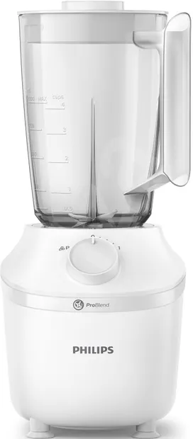 Blender Philips - HR2041/00, 1,9 l, 2 viteze, 450 W, alb