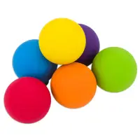 Set 6 mingi din cauciuc multicolore pentru copii, diametru 6 cm