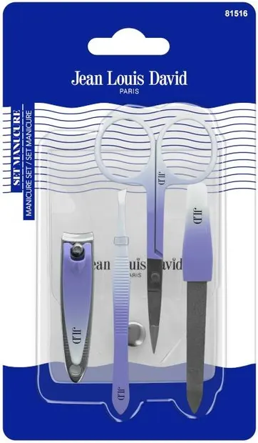 JLD Set pentru manichiură, cu husă, 4 piese