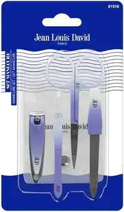 JLD Set pentru manichiură, cu husă, 4 piese