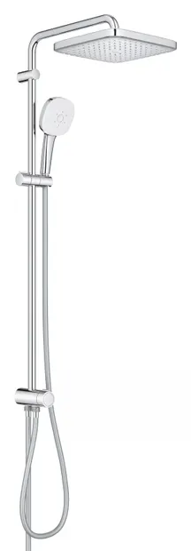 Coloana dus Grohe Tempesta Cube 250, 26694001, aparent, dus fix 250 mm, 1 functie dus fix, 3 functii dus de mana, Crom lucios