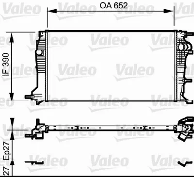 Radiator Apa Racire Motor Renault Fluence, Grand Scenic Iii, Megane Cc, Megane Iii, Scenic Iii 1.6alk-2.0d Dupa 2008
