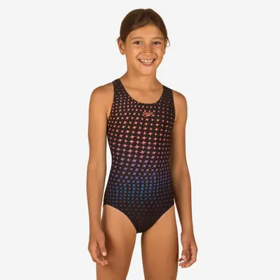 Costum întreg înot SPEEDO SPLASHBACK Negru steluțe Fete