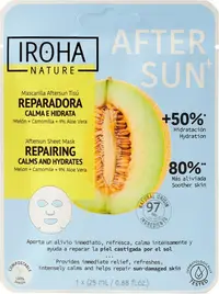 Iroha Nature Mască după soare reparatoare cu musetel, pepene galben și aloe vera, 25 ml