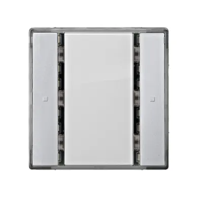 Taster, 1 cale, aluminiu metalic, fără LED