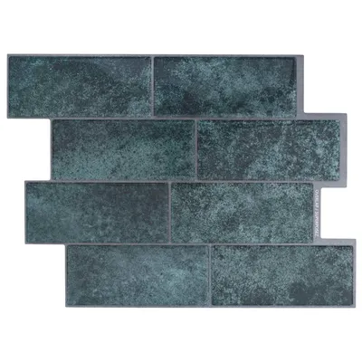 vidaXL Placă de metrou 50 buc. Verde-albăstrui 29 x 21 cm