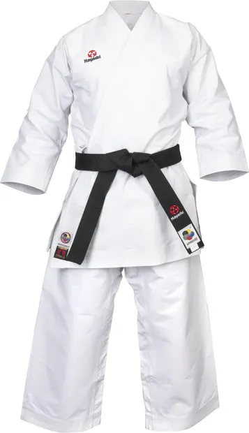 Karate-Gi Katamori, aprobat WKF, Hayashi, Alb, 140 cm