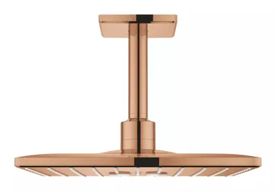 Dus fix Grohe SmartActive 310 Cube, 26481DA0, montare pe tavan, 310 mm, 2 functii, necesita valva, Cupru lucios