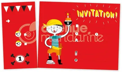 Carnețel cu 12 invitații pentru petrecere