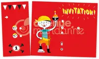 Carnețel cu 12 invitații pentru petrecere
