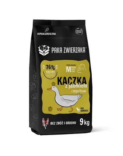 PAKA ZWIERZAKA Seven’th Heaven Duck & apple Adult 9 kg Hrana pentru caini, cu rata si mar
