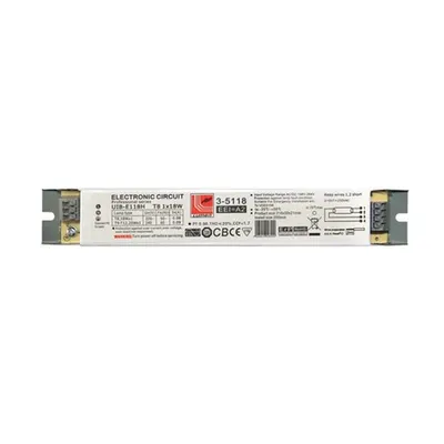 Balast electronic pentru tuburi fluorescente T8 n1x58W ( L xW x h)n280x30x30mm