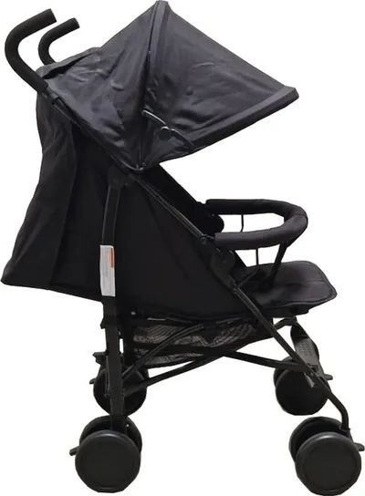 Carucior pentru copii Baby Care PRO 818B Negru sport tip umbrela, Spatar reglabil in 7 trepte, Pozitie somn, Amortizoare, Frana picior, Pliabil