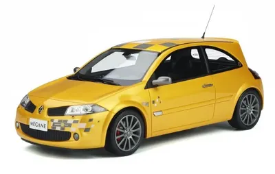 Model de colecție OTTOMobile Competitiv: Mașini - RENAULT MEGANE 2 PHASE 2 RENAULT F1 TEAM EDITION JAUNE (2002)