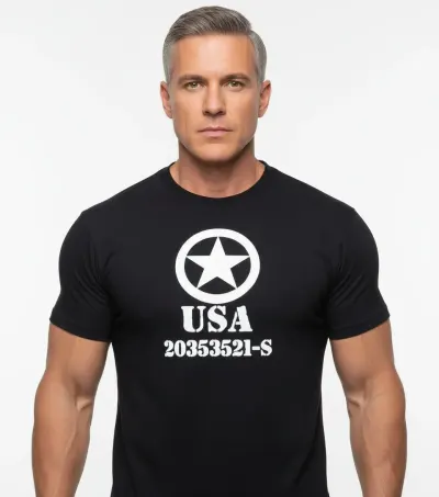 Tricou army Allied STAR USA Mil-Tec - NEGRU / S