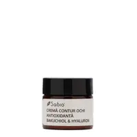 Crema pentru conturul ochilor antioxidanta cu Bakuchiol & Hyaluron, 15ml, Sabio