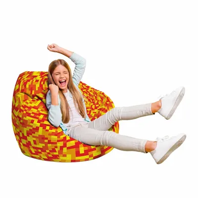 Fotoliu Puf Bean Bag tip Para L Minecraft foc