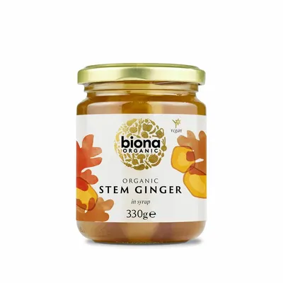 Muguri de ghimbir in sirop bio 330g Biona