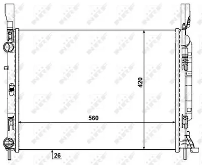 Radiator apa racire motor RENAULT KANGOO, KANGOO BE BOP, KANGOO EXPRESS 1.2 dupa 2008