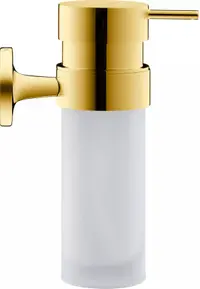 Dozator baie Duravit Starck T 0099353400, montare pe perete, 200 ml, metal/sticla, Auriu lucios