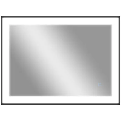HOMCOM Oglindă de Baie cu Lumină LED 80x60 cm cu 3 Culori de Lumină Funcție Antiabur Funcție Memorie IP44 Orizontal/Vertical | Aosom Romania