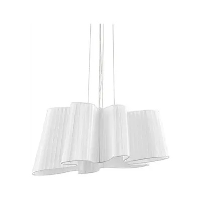 Pendul Smug D60, 1 bec, dulie E27, D:600mm, H:500/1200mm, Alb
