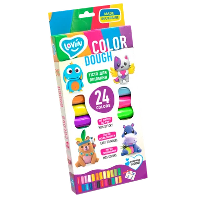 Set plastilina Lovin Shine&Aroma Dough, 24 x15g, Oktoclay