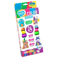 Set plastilina Lovin Shine&Aroma Dough, 24 x15g, Oktoclay