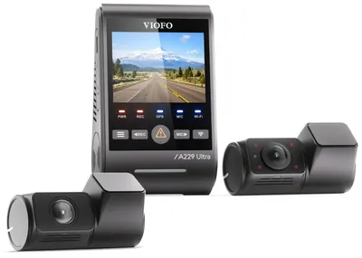 Registrator video auto VIOFO – A229 Ultra 3CH, 4K, negru