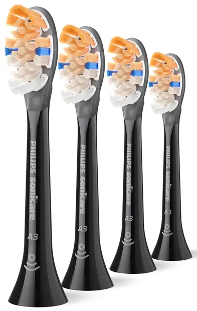 Capete de rezervă Philips Sonicare - Premium All-in-1 A3, HX9094/88, 4 buc, negre