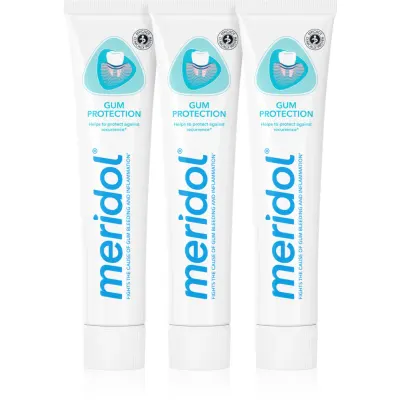 Meridol Gum Protection pastă de dinți ajuta la refacerea gingiilor iritate 3 x 75 ml