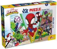 Puzzle cu două fețe Lisciani de colorat din 24 piese - Să ne provocăm!