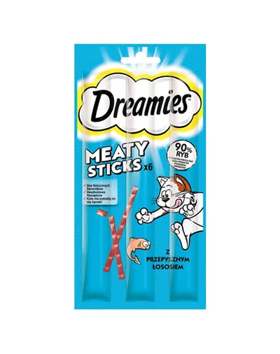 DREAMIES Recompense pentru pisici adulte cu somon delicios 30 g