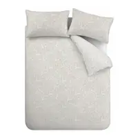 Lenjerie de pat grej din bumbac pentru pat dublu 200x200 cm Woodland – Bianca
