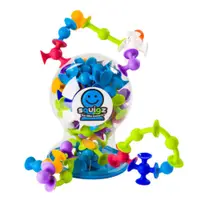 Set de constructie cu 22 de piese cu ventuze, Fat Brain Toys, Squigz Starter