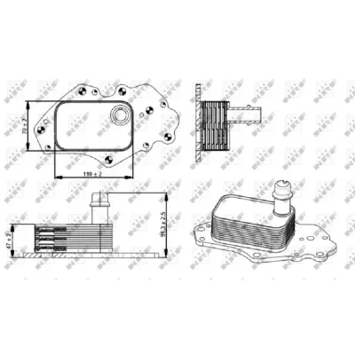 Radiator ulei, ulei motor NRF 31347