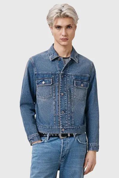 AllSaints geacă de blugi pentru bărbați din bumbac EXILE