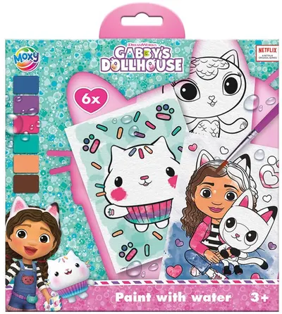 Set de pictură cu apă Moxy Gabby's Dollhouse