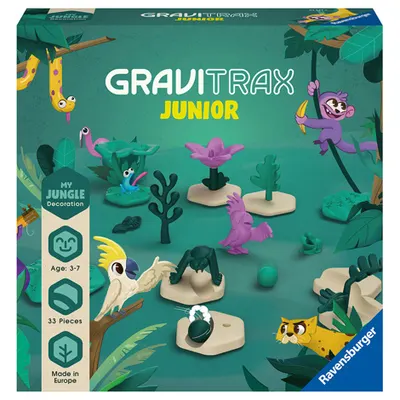 Joc de constructie Gravitrax Junior - Jungle - Set de accesorii Jungla