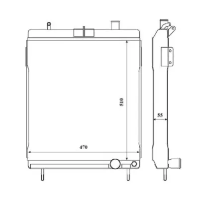 Radiator, racire motor NRF 58406