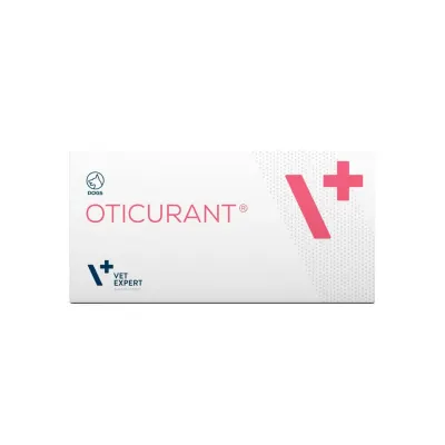 VET EXPERT OtiCurant Powder, soluție igiena urechilor pudră câini, anti-mâncărime, antibacteriană, plic, 24buc