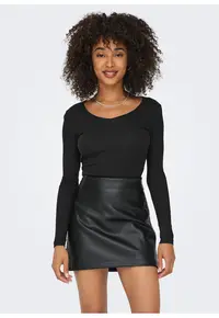 Bluza slim fit din amestec de bumbac