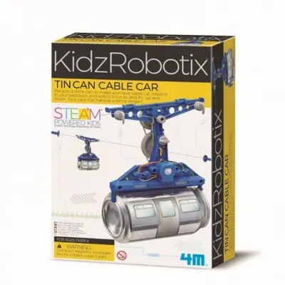 Kit constructie robot - Tin Can Cable Car, Kidz Robotix