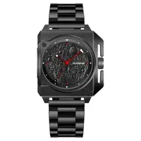 Ceas automat GLENAW Moon Dial pentru bărbați, design original luxury, cadran lunar, luminescent, brățară oțel inoxidabil, rezistent la apă 3ATM