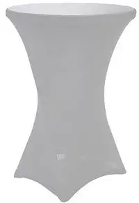 Elastan pentru masa de cocktail Horecano - Alb, 80 x 110 cm